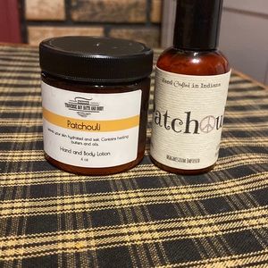 2pack of patchouli lotions